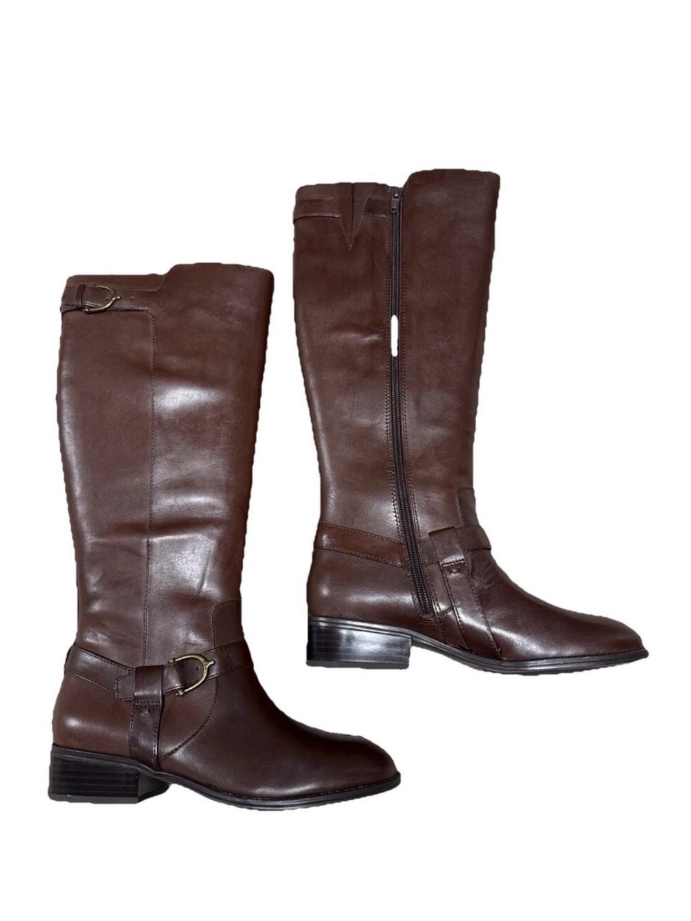 Ralph Lauren Brown Classic Riding Boot Leather 5B